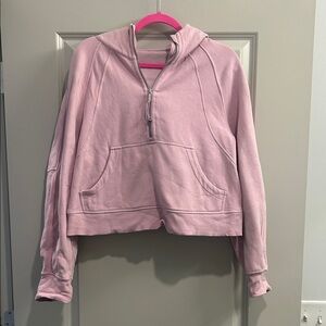 LULU Pink Half-Zip Hoodie
